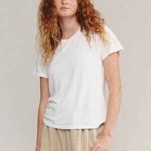 Jungmaven Lorel Tee Washed White Size M Medium NWT T-Shirt Top 55 Hemp 45 Cotton